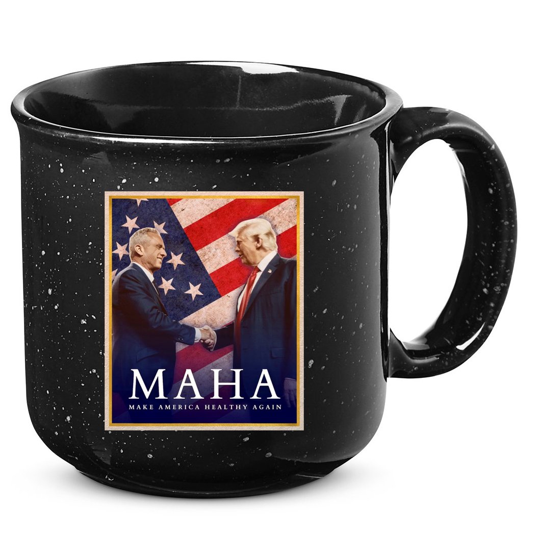 Maha Make America Healthy Again Usa Trump Kennedy 15oz Campfire Ceramic Mug