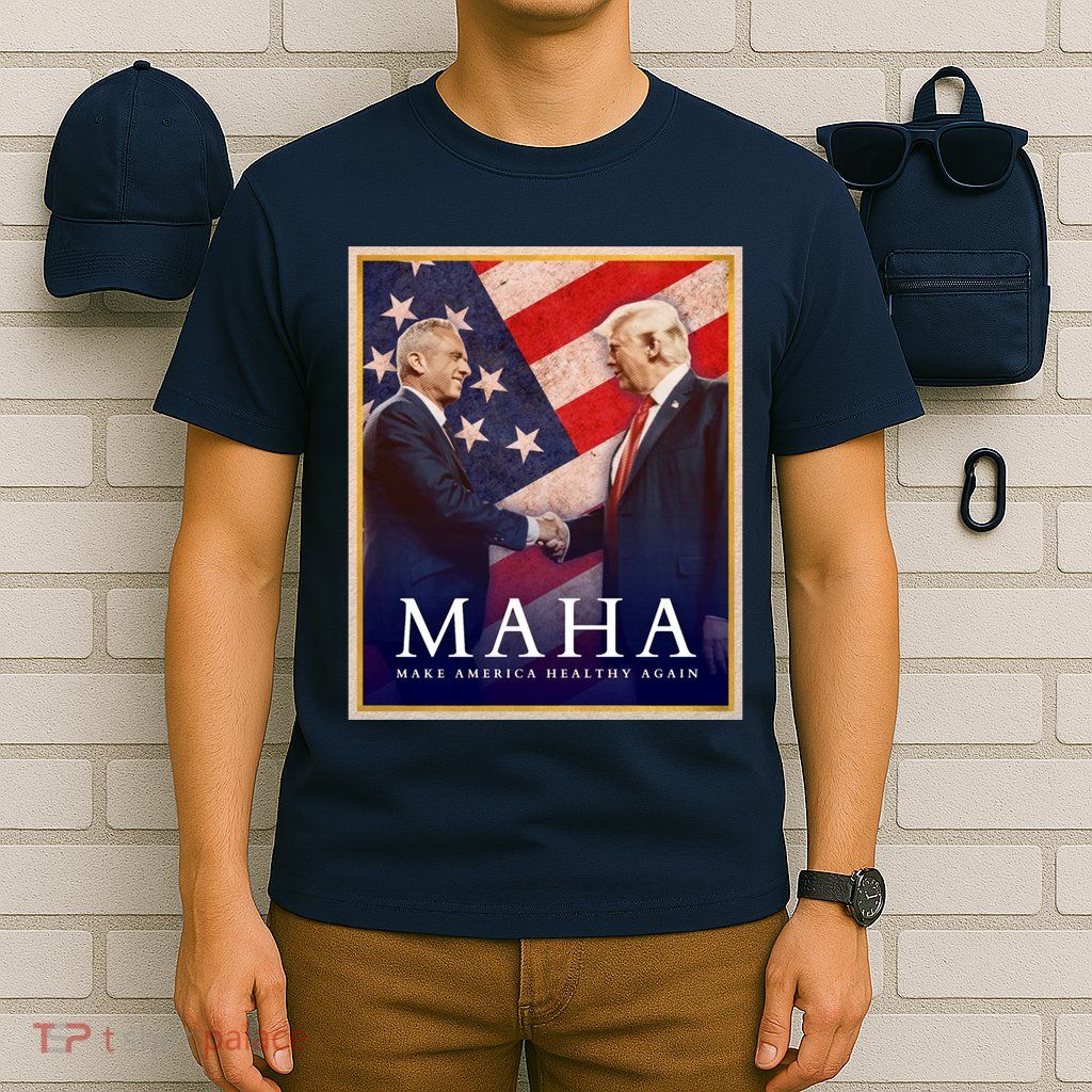 Maha Make America Healthy Again Usa Trump Kennedy T-Shirt