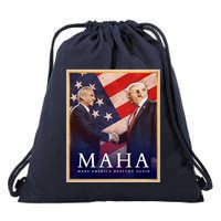 Maha Make America Healthy Again Usa Trump Kennedy Drawstring Bag