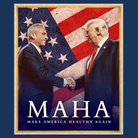 Maha Make America Healthy Again Usa Trump Kennedy Drawstring Bag