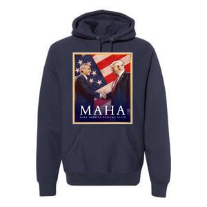 Maha Make America Healthy Again Usa Trump Kennedy Premium Hoodie