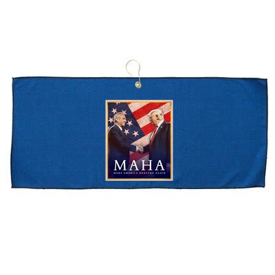 Maha Make America Healthy Again Usa Trump Kennedy Large Microfiber Waffle Golf Towel