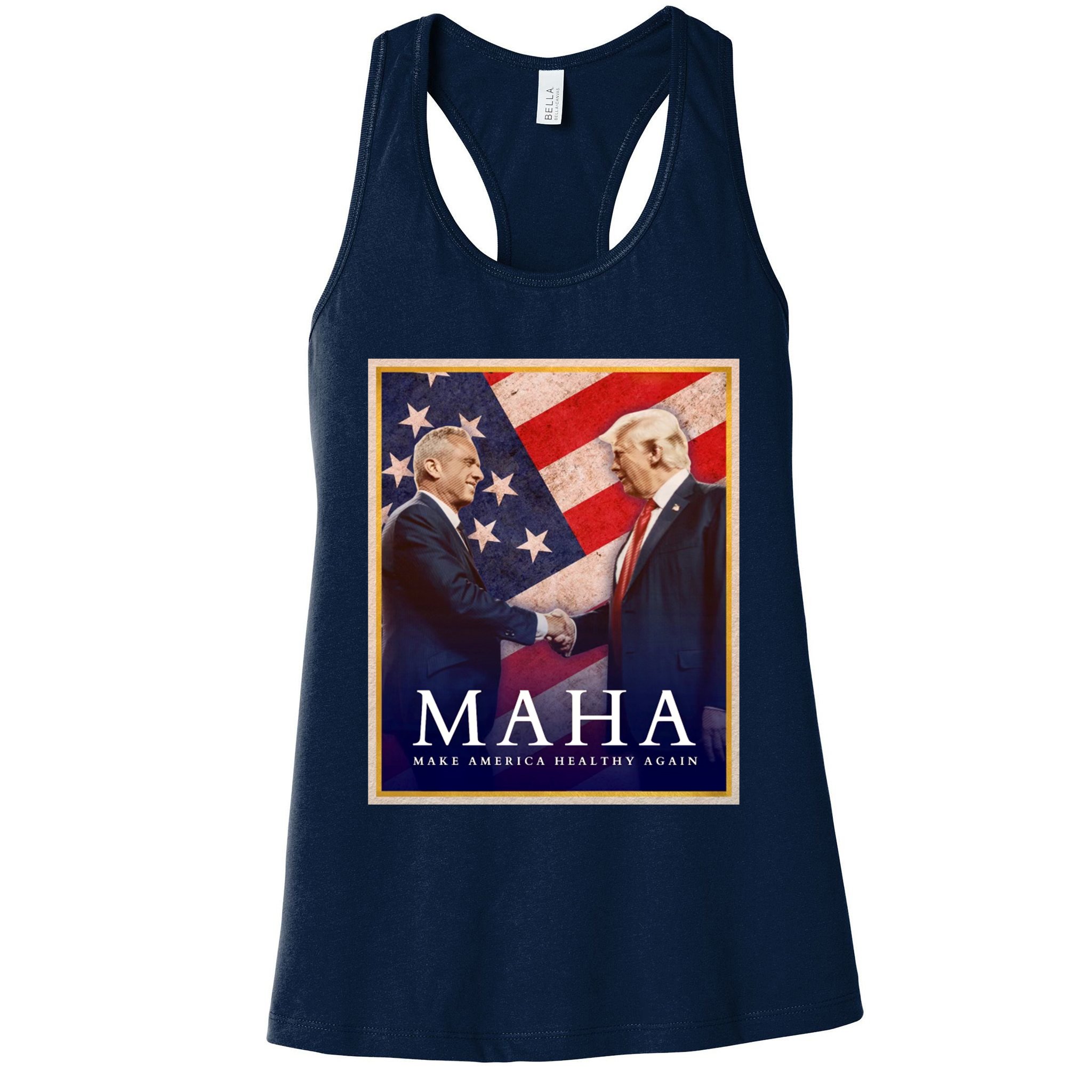 Maha Make America Healthy Again Usa Trump Kennedy Womens Tank Top