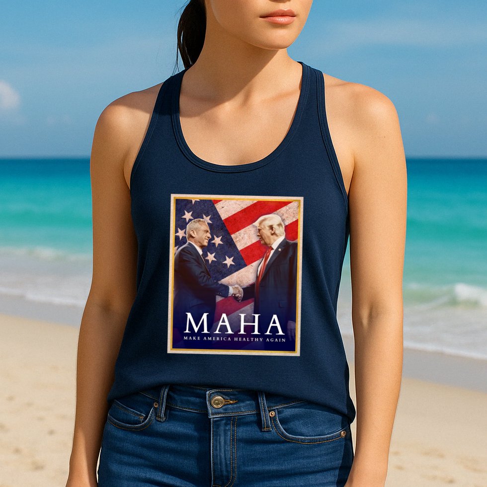 Maha Make America Healthy Again Usa Trump Kennedy Womens Tank Top