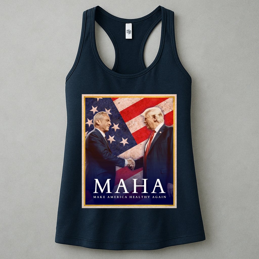Maha Make America Healthy Again Usa Trump Kennedy Womens Tank Top