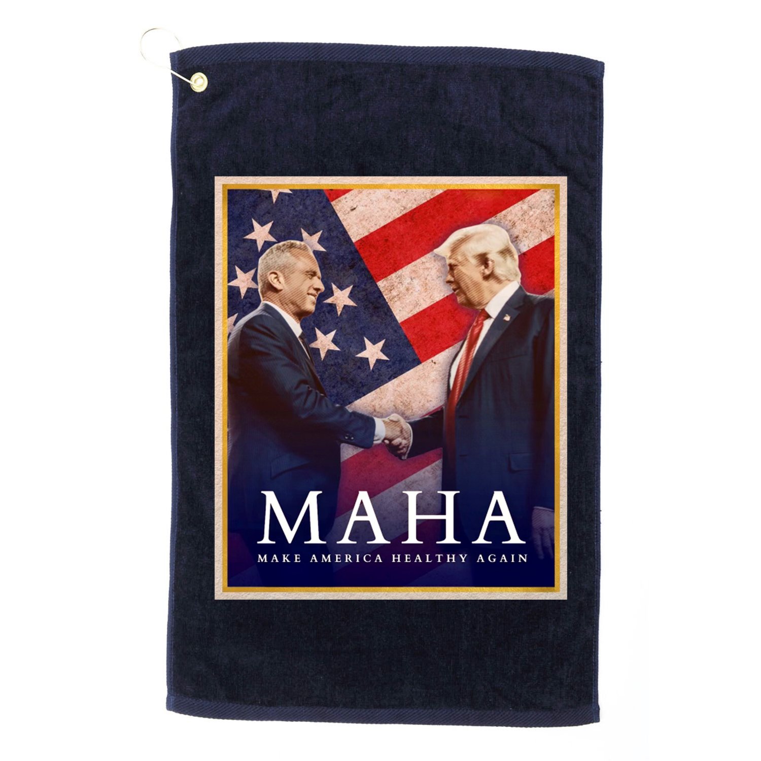 Maha Make America Healthy Again Usa Trump Kennedy Golf Towel