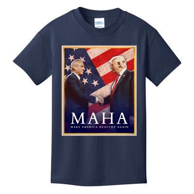Maha Make America Healthy Again Usa Trump Kennedy Kids T-Shirt