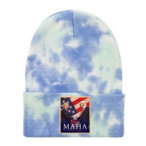 Maha Make America Healthy Again Usa Trump Kennedy Tie Dye 12in Knit Beanie