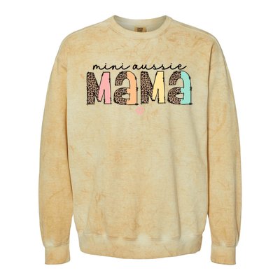 Miniature Mini Aussie Mama Australian Shepherd Mom Dog Cute Gift Colorblast Crewneck Sweatshirt