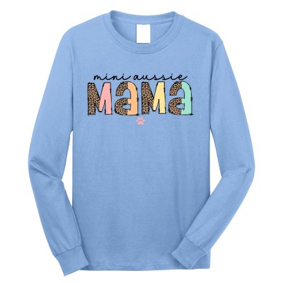 Miniature Mini Aussie Mama Australian Shepherd Mom Dog Cute Gift Long Sleeve Shirt