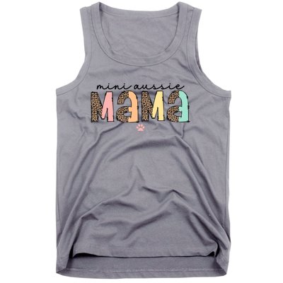 Miniature Mini Aussie Mama Australian Shepherd Mom Dog Cute Gift Tank Top