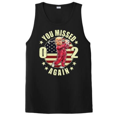 Missed Me Again Donald Trump Golfing PosiCharge Competitor Tank