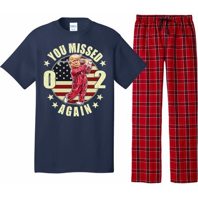 Missed Me Again Donald Trump Golfing Pajama Set