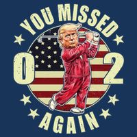 Missed Me Again Donald Trump Golfing Zip Tote Bag