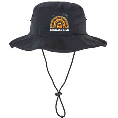 Meet Me At The Pumpkin Patch Leopard Rainbow Thanksgiving Gift Bucket Hat