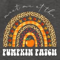 Meet Me At The Pumpkin Patch Leopard Rainbow Thanksgiving Gift Vector Backpack