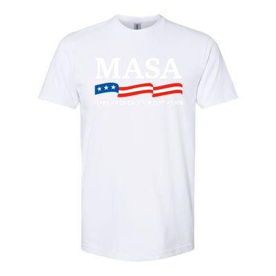 MASA Make America Straight Again Political Funny Sarcastic Softstyle CVC T-Shirt