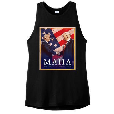 Maha Make America Healthy Again 2024 Ladies PosiCharge Tri-Blend Wicking Tank