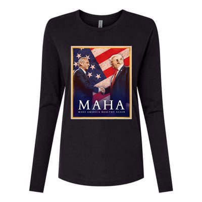 Maha Make America Healthy Again 2024 Womens Cotton Relaxed Long Sleeve T-Shirt