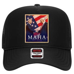 Maha Make America Healthy Again 2024 High Crown Mesh Back Trucker Hat