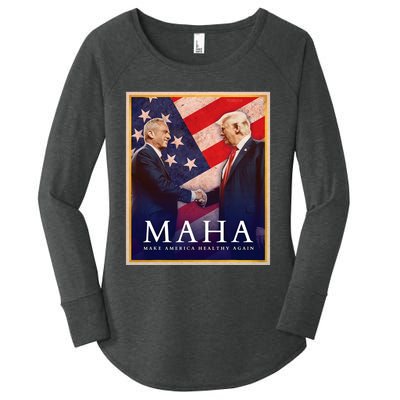 Maha Make America Healthy Again 2024 Women's Perfect Tri Tunic Long Sleeve Shirt