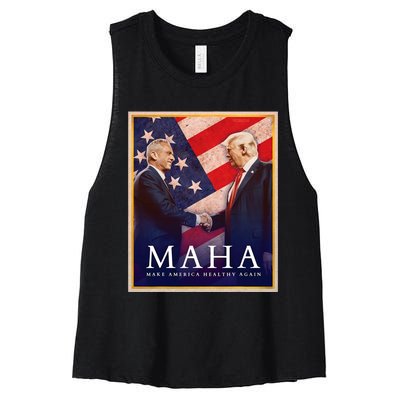 Maha Make America Healthy Again 2024 Women's Racerback Cropped Tank