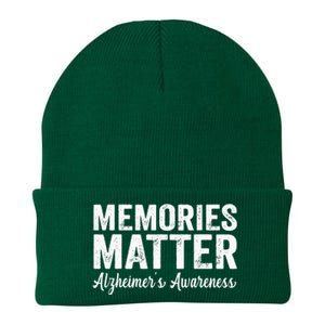 Memories Matter Alzheimers Awareness Endalz Mom Grandma Dad Knit Cap Winter Beanie