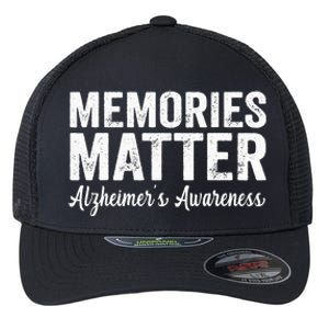 Memories Matter Alzheimers Awareness Endalz Mom Grandma Dad Flexfit Unipanel Trucker Cap