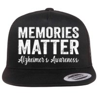 Memories Matter Alzheimers Awareness Endalz Mom Grandma Dad Flat Bill Trucker Hat