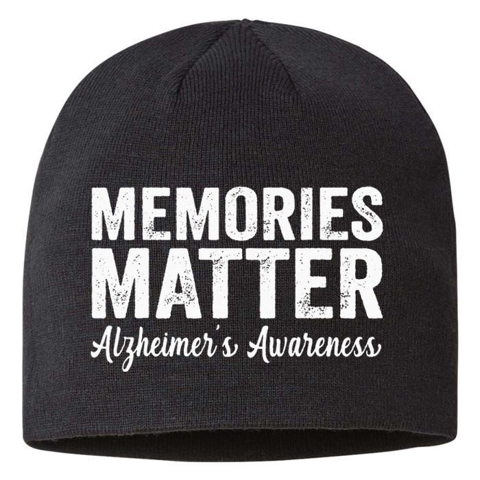 Memories Matter Alzheimers Awareness Endalz Mom Grandma Dad Sustainable Beanie