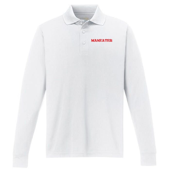 Maneater Performance Long Sleeve Polo