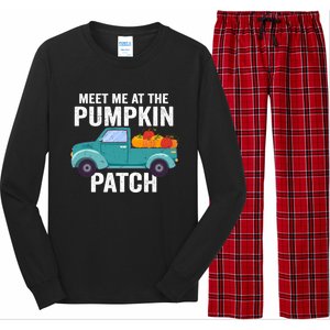 Meet Me At The Pumpkin Patch Pickup Truck Cool Gift Long Sleeve Pajama Set