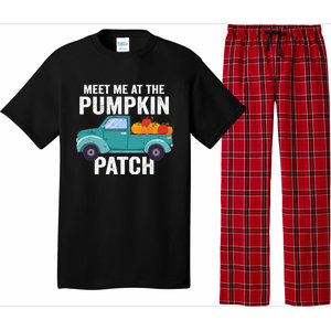 Meet Me At The Pumpkin Patch Pickup Truck Cool Gift Pajama Set