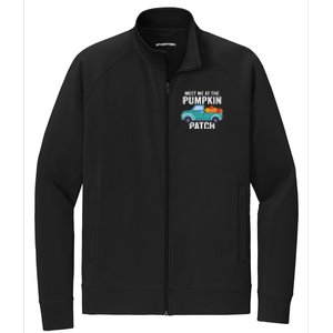 Meet Me At The Pumpkin Patch Pickup Truck Cool Gift Stretch Full-Zip Cadet Jacket