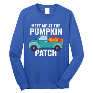 Meet Me At The Pumpkin Patch Pickup Truck Cool Gift Long Sleeve Shirt