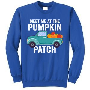 Meet Me At The Pumpkin Patch Pickup Truck Cool Gift Sweatshirt