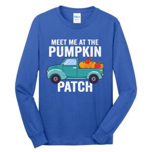 Meet Me At The Pumpkin Patch Pickup Truck Cool Gift Tall Long Sleeve T-Shirt