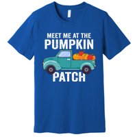 Meet Me At The Pumpkin Patch Pickup Truck Cool Gift Premium T-Shirt