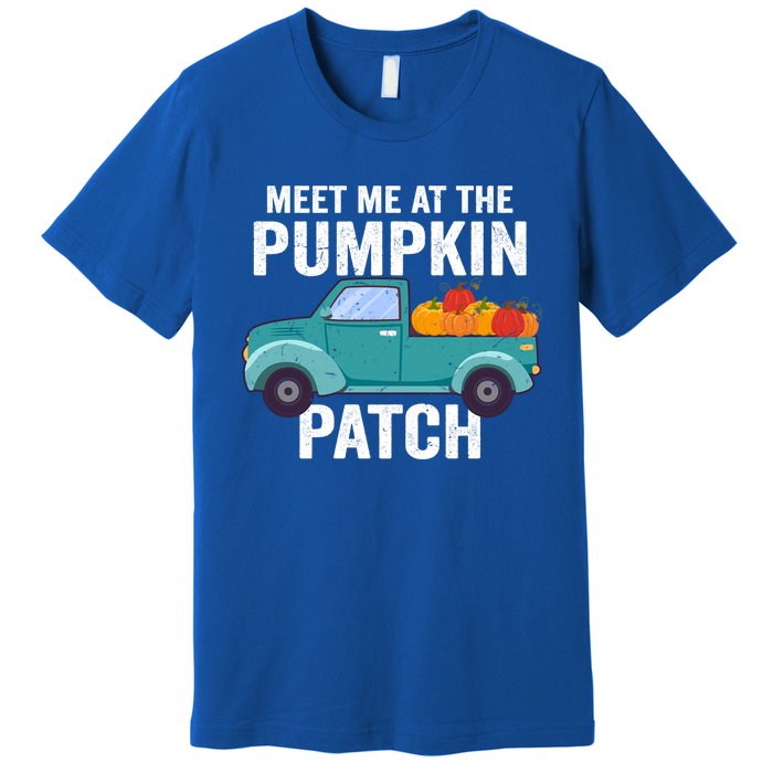 Meet Me At The Pumpkin Patch Pickup Truck Cool Gift Premium T-Shirt