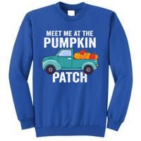 Meet Me At The Pumpkin Patch Pickup Truck Cool Gift Tall Sweatshirt