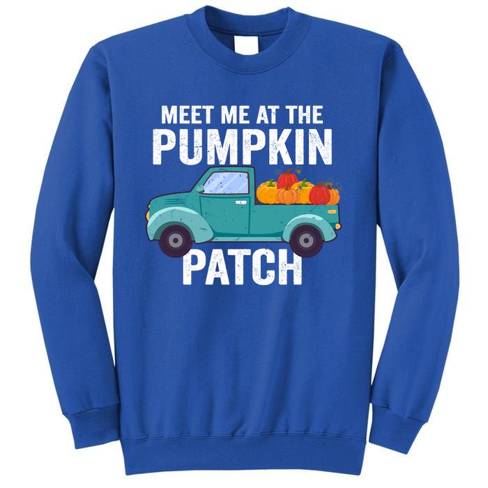 Meet Me At The Pumpkin Patch Pickup Truck Cool Gift Tall Sweatshirt