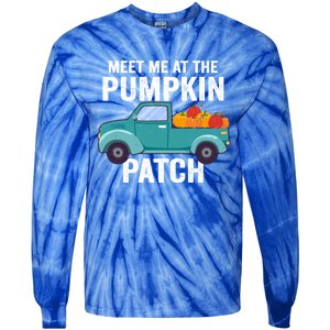 Meet Me At The Pumpkin Patch Pickup Truck Cool Gift Tie-Dye Long Sleeve Shirt