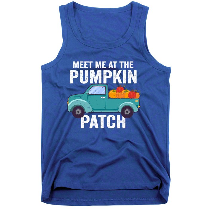 Meet Me At The Pumpkin Patch Pickup Truck Cool Gift Tank Top