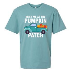 Meet Me At The Pumpkin Patch Pickup Truck Cool Gift Sueded Cloud Jersey T-Shirt