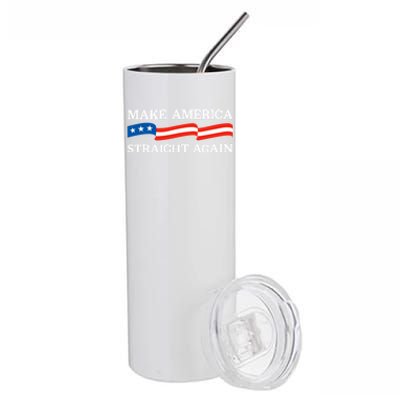 MASA Make America Straight Again Political Funny Sarcastic Stainless Steel Tumbler