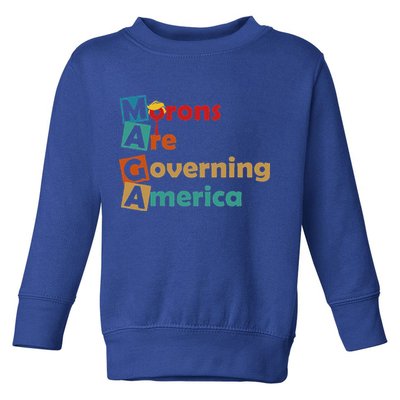 Maga Morons Are Governing America Anti Trump Toddler Sweatshirt
