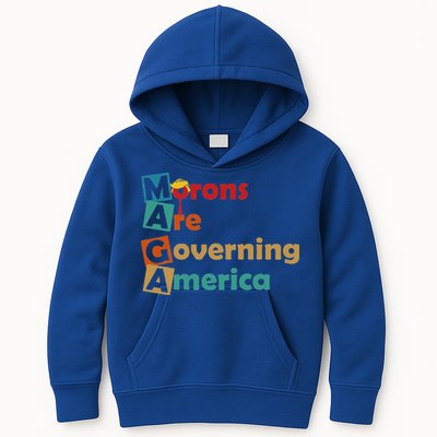 Maga Morons Are Governing America Anti Trump Kids Hoodie