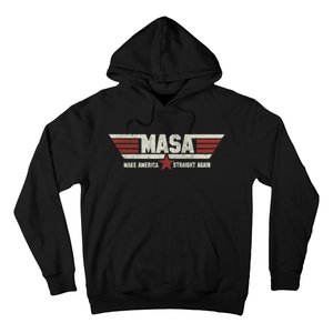 MASA Make America Straight Again Political Funny Sarcastic Hoodie