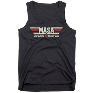 MASA Make America Straight Again Political Funny Sarcastic Tank Top