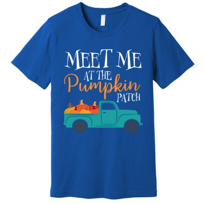 Meet Me At The Pumpkin Patch Love Fall Autumn Holiday Season Cool Gift Premium T-Shirt